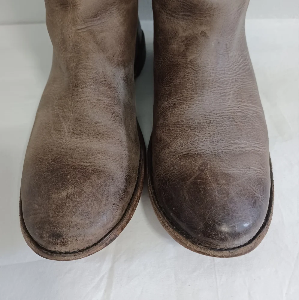 Frye tall boots smoky gray leather size 8.5B - Picture 2 of 13